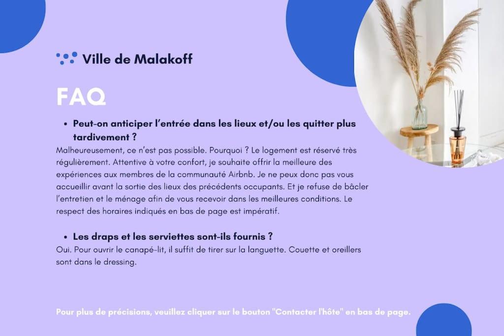 Appartement Cosy I Proche De La Porte De Versailles Paris Malakoff Luaran gambar